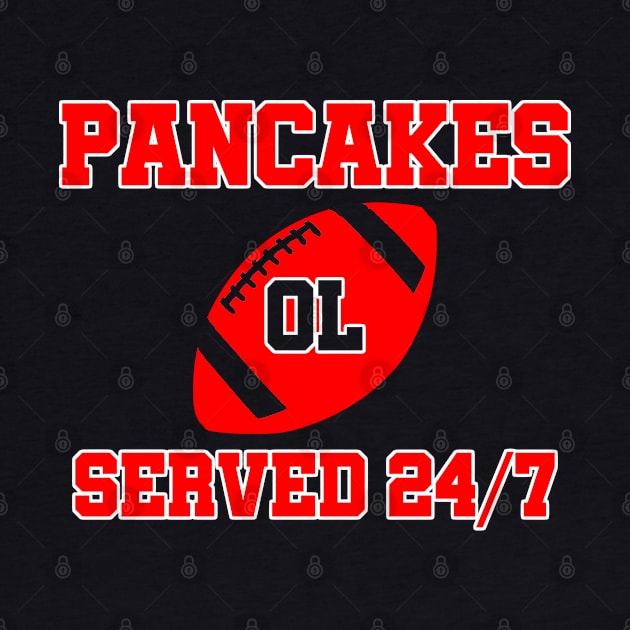 O-Line Pancakes Served 24/7 American Football by sewandtell